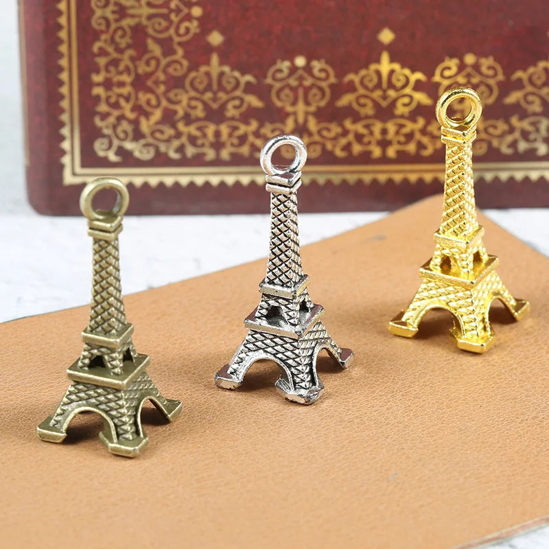 33x19MM Iron Eiffel Tower Charm Pendant for DIY Necklace Bracelet Jewelry Making