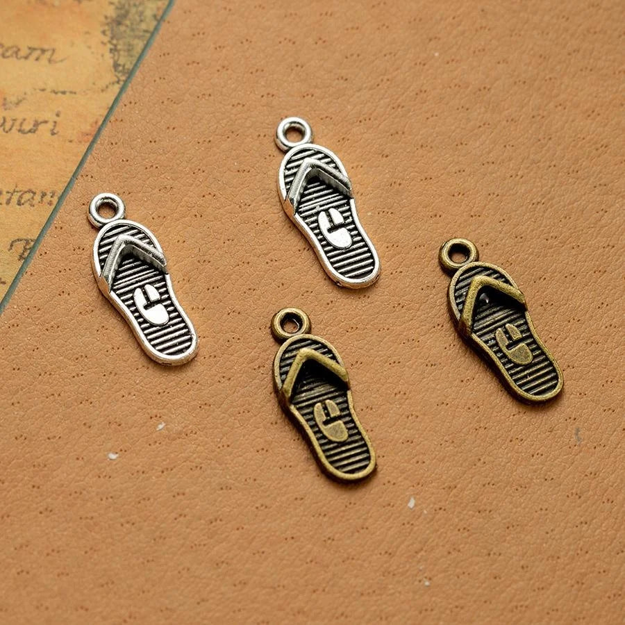 21x8MM Antique Silver Zinc Alloy Charm Pendant for DIY Necklace Bracelet Jewelry Making