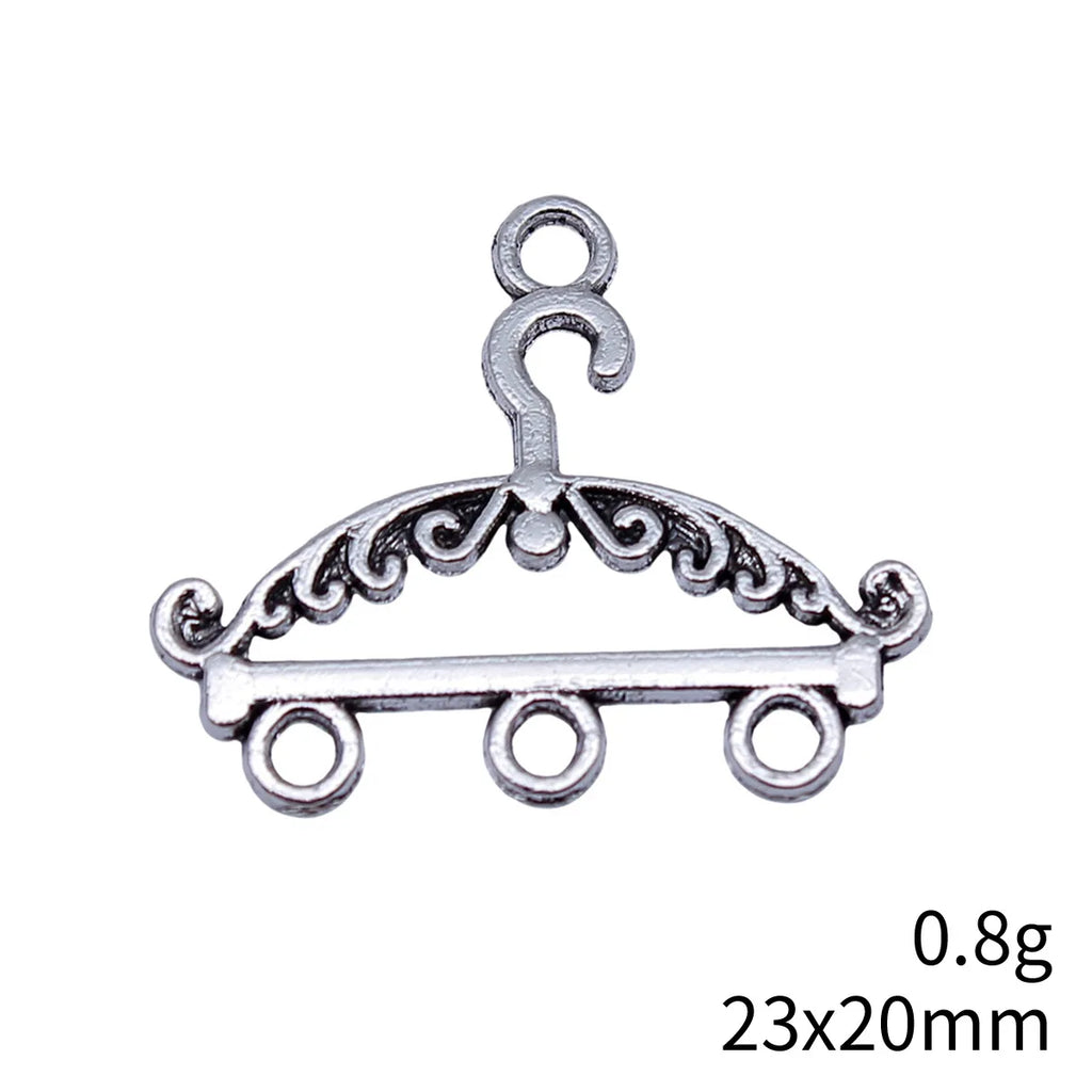 23x20mm 0.8g Multicolor Zinc Alloy Hanger Earring Connector Charm for DIY Earring Jewelry Making