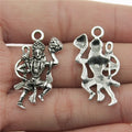 16x32mm 2.6g Antique silver zinc alloy Indian Deity charm pendant for DIY necklace jewelry making