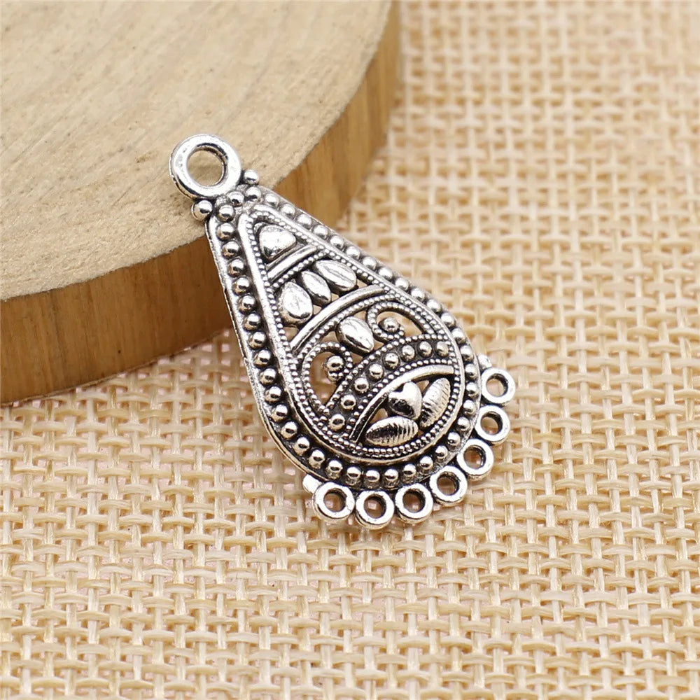 17x30mm 1.6g Multi Color Zinc Alloy Geometric Earring Connector Charms for DIY Jewelry Making