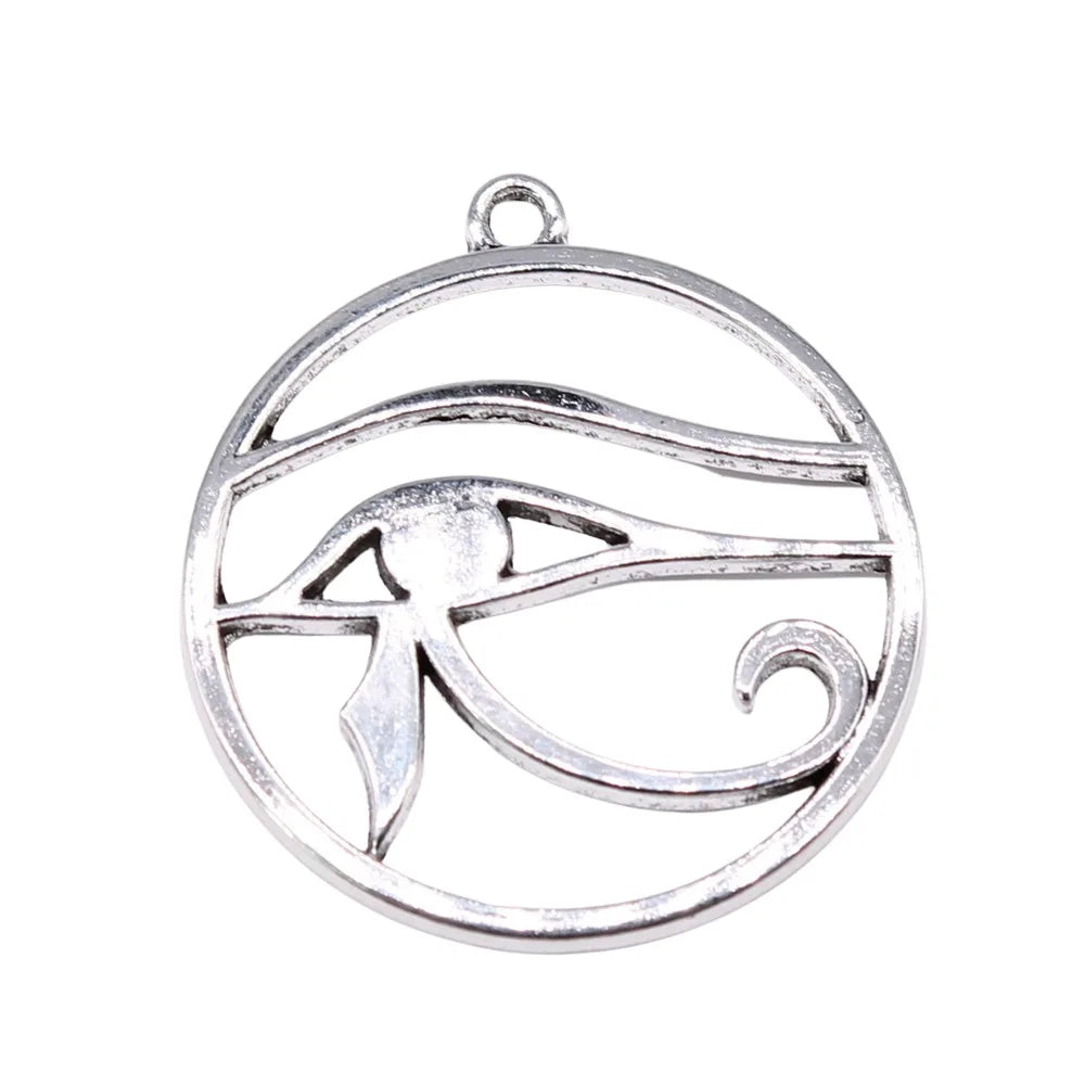 39x35mm 4.6g Multicolor Zinc Alloy Eye of Horus Charm Pendant for Egyptian Theme DIY Jewelry