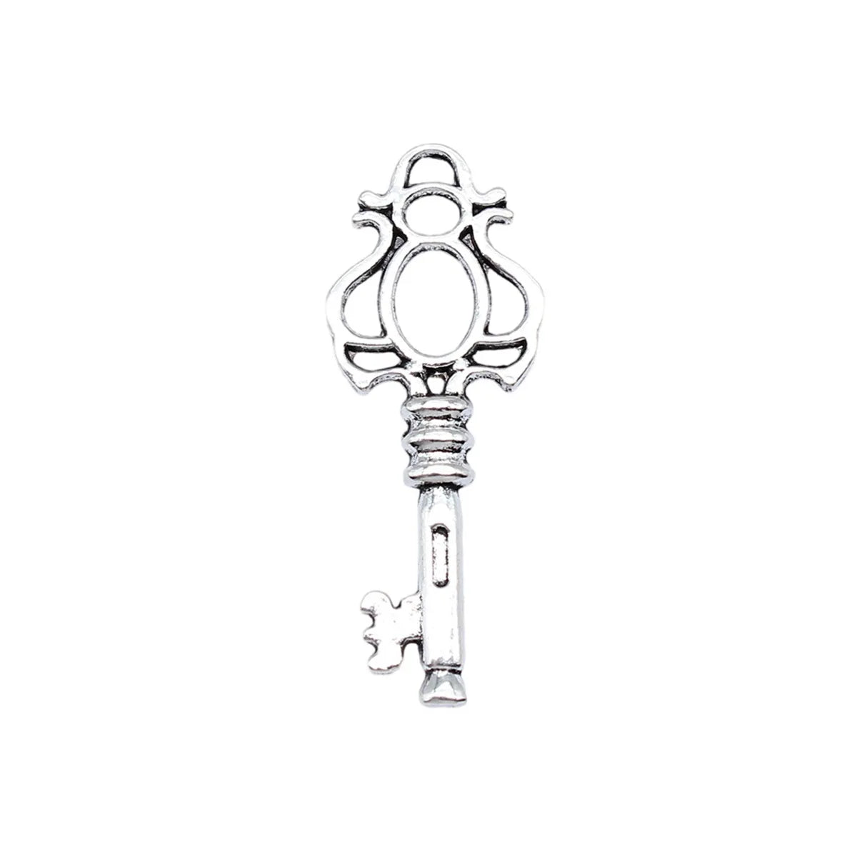 45x17mm 3.3g Antique Silver Tone Zinc Alloy Key Charm Pendant for Necklace Bracelet DIY Jewelry