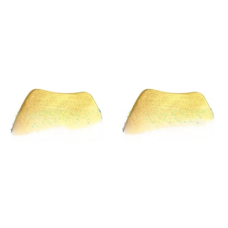 Silver Plated Copper Brushed Geometric Irregular Letter Stud Earrings
