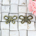 32x20MM Zinc Alloy Butterfly Charm Pendant for DIY Necklace Bracelet Jewelry Making