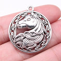 34x30mm 5.97g Multicolor Zinc Alloy Horse Charm Pendant for DIY Necklace Bracelet Jewelry Making