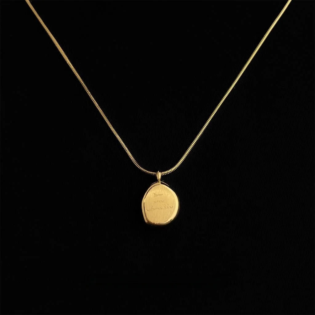 18K Gold Plated 304 Stainless Steel Minimalist Letter Infinity Clavicle Necklace