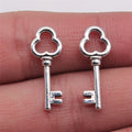 9x22mm 0.8g Multicolor Zinc Alloy Key Charm Pendant for DIY Bracelet Necklace Earring Making