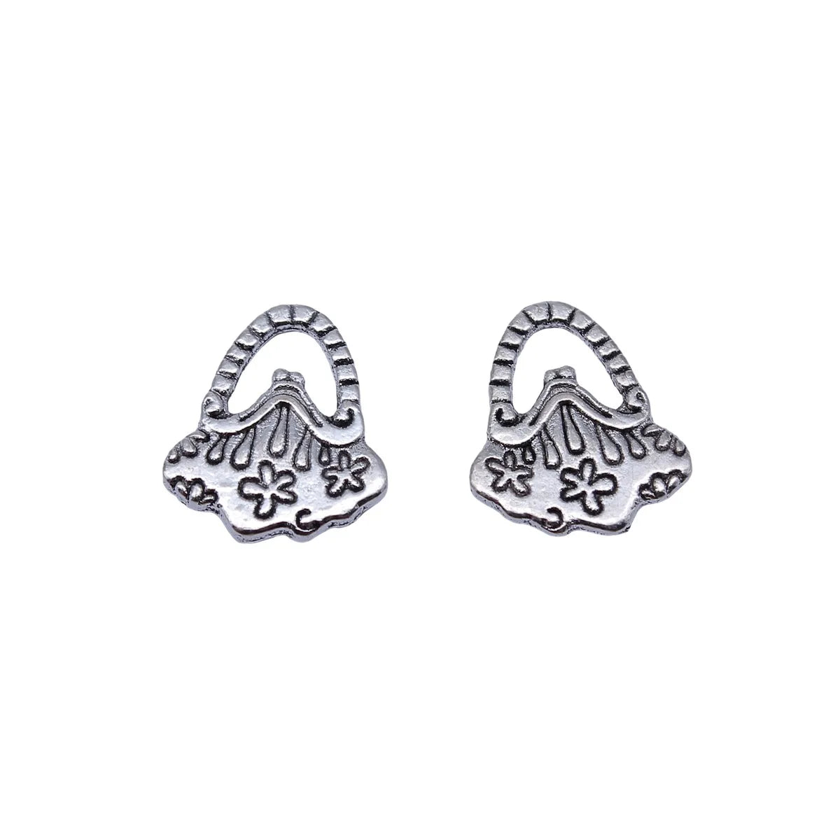 16x14mm 1.15g Antique Silver Zinc Alloy Handbag Charm Pendant for Bracelet Necklace DIY Jewelry