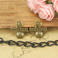 21x20MM Antique Silver Zinc Alloy Basketball Charm Pendant for DIY Necklace Bracelet Jewelry Making