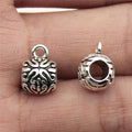 8x12mm 1.7g Antique Silver Zinc Alloy Pendant Bail Connector Charm Finding for DIY Necklace Bracelet