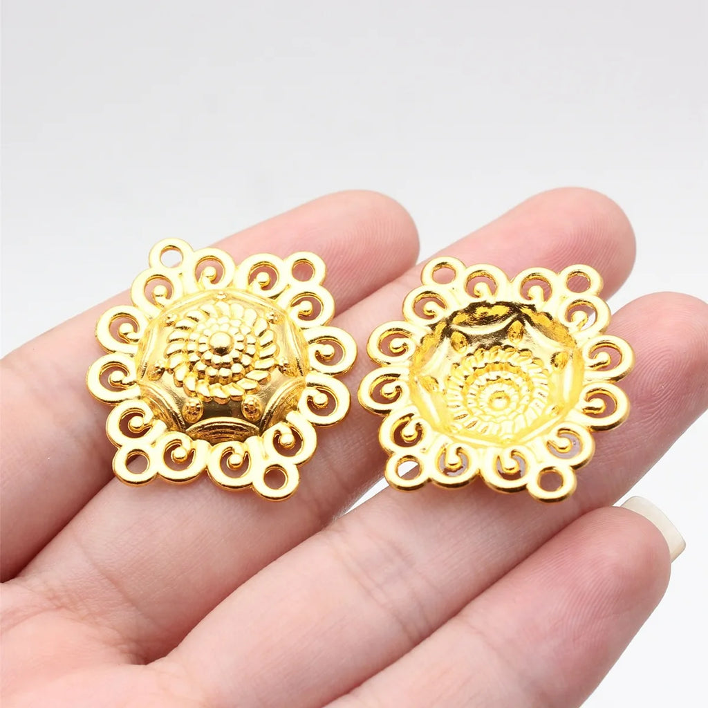 29x27mm 3.3g Multicolor Zinc Alloy Four Hole Connector Charm for Body Chain Waist Chain DIY Jewelry Making