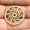 25mm 1.6g Multicolor Zinc Alloy Gear Charm Pendant for DIY Steampunk Necklace Bracelet Making