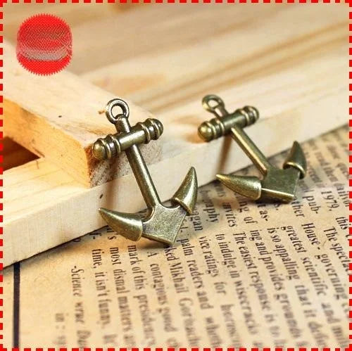 28x20MM Antique Silver Zinc Alloy Charm Pendant for DIY Necklace Bracelet Jewelry Making