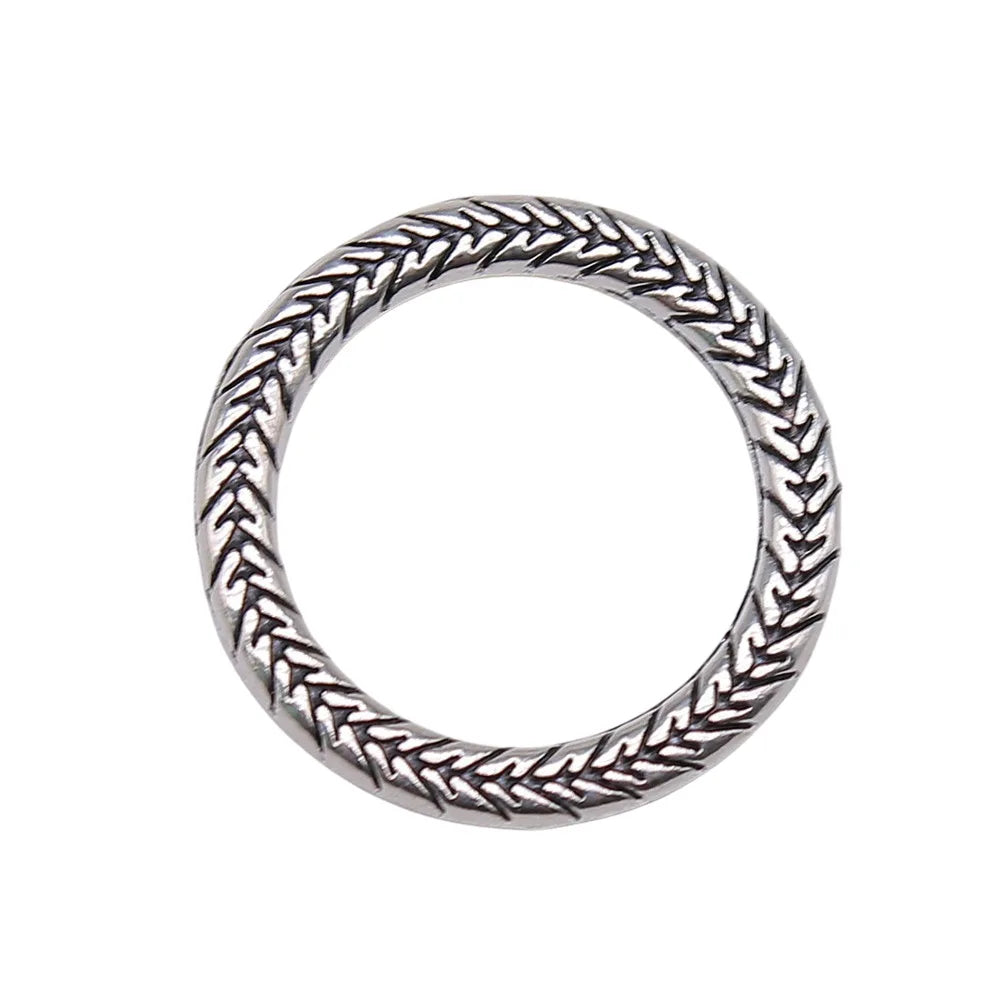 24x24mm 3.1g Antique Silver Zinc Alloy Round Ring Connector Charm for DIY Bracelet Necklace Making