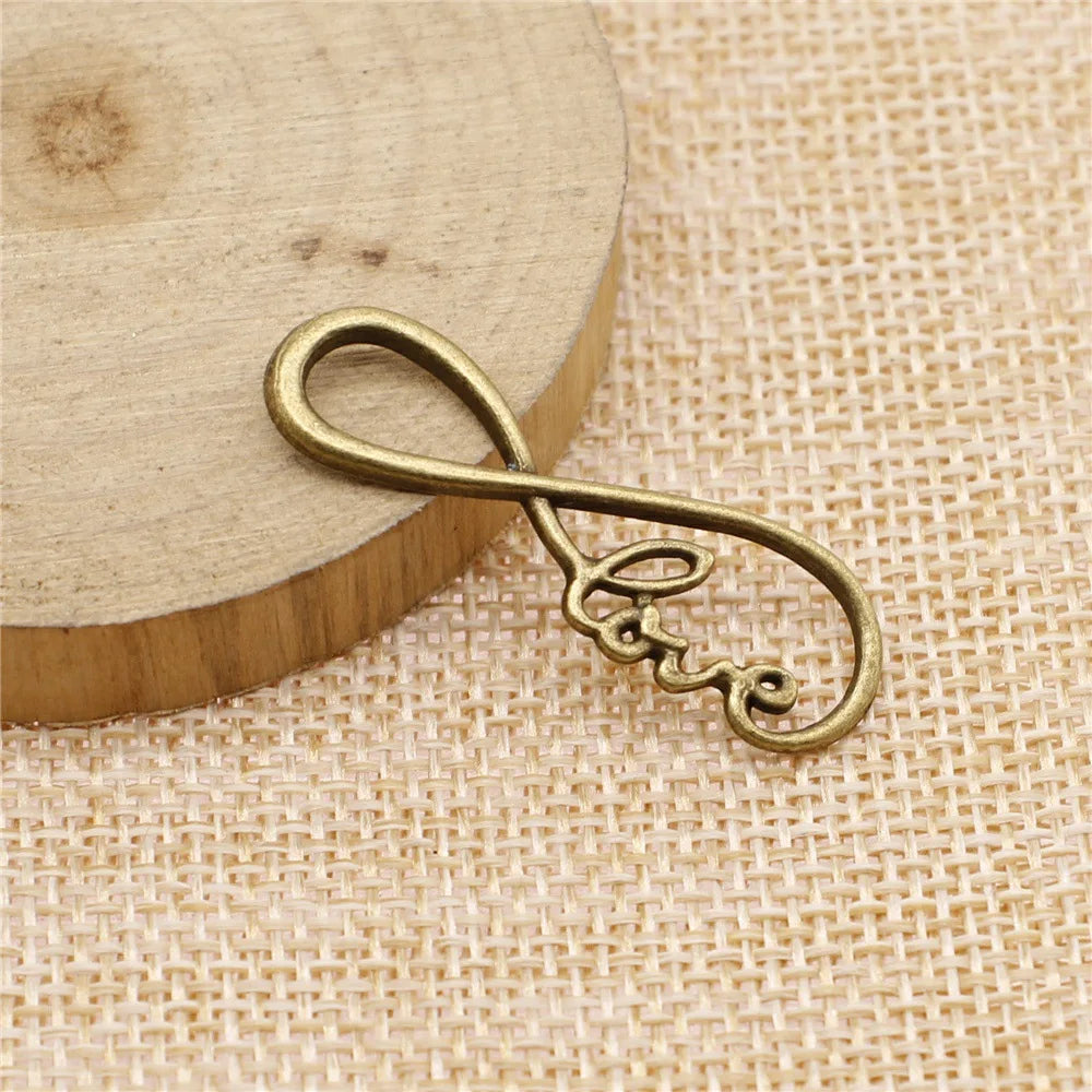 39x15mm 1.9g Antique Silver Zinc Alloy LOVE Infinity Letter Connector Charm for Bracelet Necklace Making