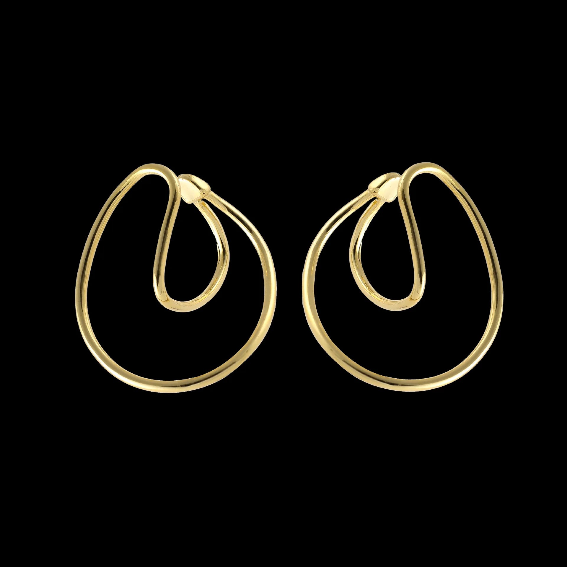 Elegant Alloy Horseshoe Hoop Ear Cuff Stud & Clip On No Piercing Statement Ear Bone Earrings