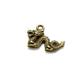 21x15MM Antique Silver Zinc Alloy Dragon Double Sided Charm Pendant for DIY Necklace Bracelet Jewelry Making