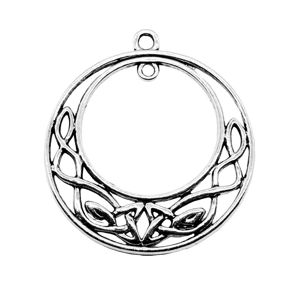 39x44mm 4.9g Antique Silver Zinc Alloy Celtic Knot Charm Pendant for DIY Necklace Bracelet Making