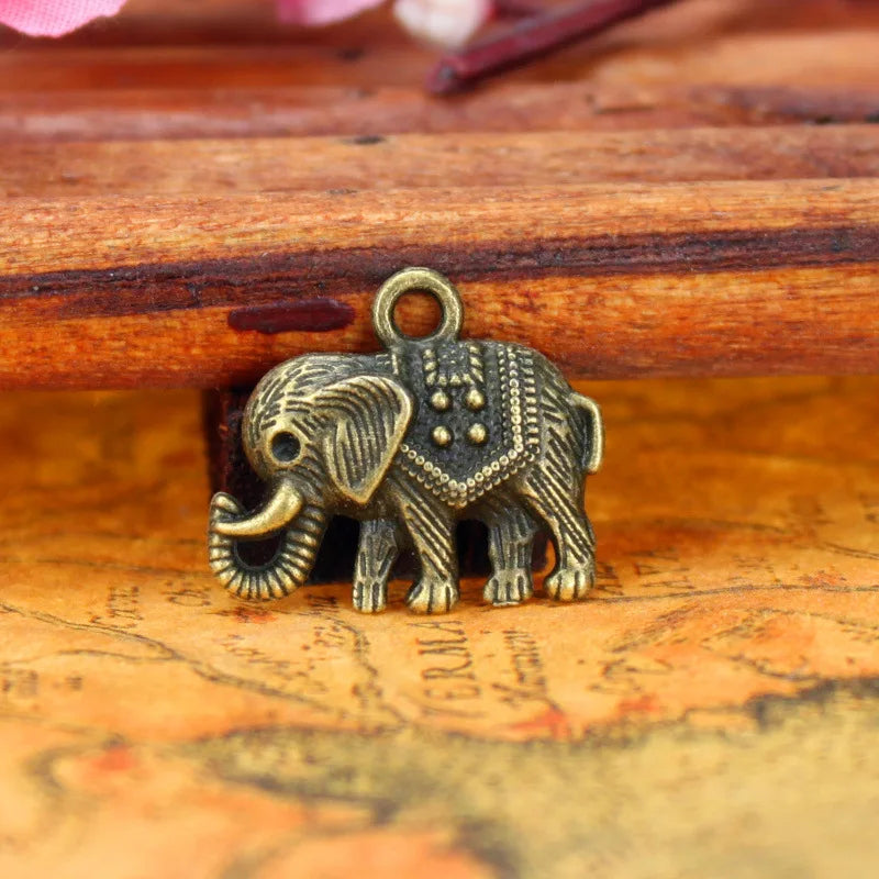 22x19MM Antique Silver Zinc Alloy Elephant Charm Pendant for DIY Necklace Bracelet Jewelry Making