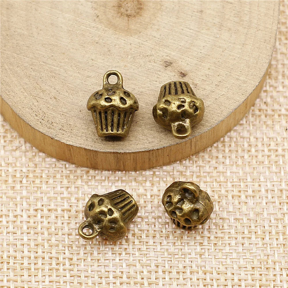 13x10x8mm 2.4g Multicolor Zinc Alloy 3D Cake Charm Pendant for Bracelet Necklace DIY Jewelry Making