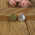 12MM Antique Silver Zinc Alloy Smiley Face Charm Pendant for DIY Necklace Bracelet Jewelry Making