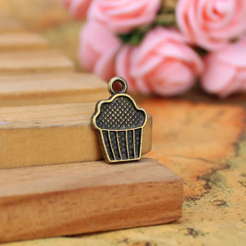 16x11MM Zinc Alloy Ice Cream Charm Pendant for DIY Necklace Bracelet Jewelry Making