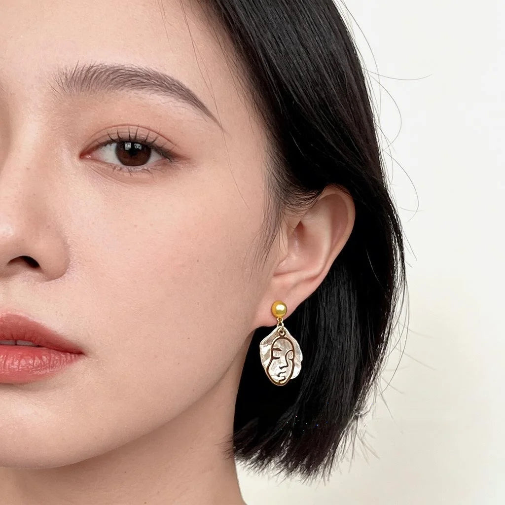 Asymmetric Long Geometric Line Drop Earrings Eco-Friendly Copper Casual Fashion Jewelry