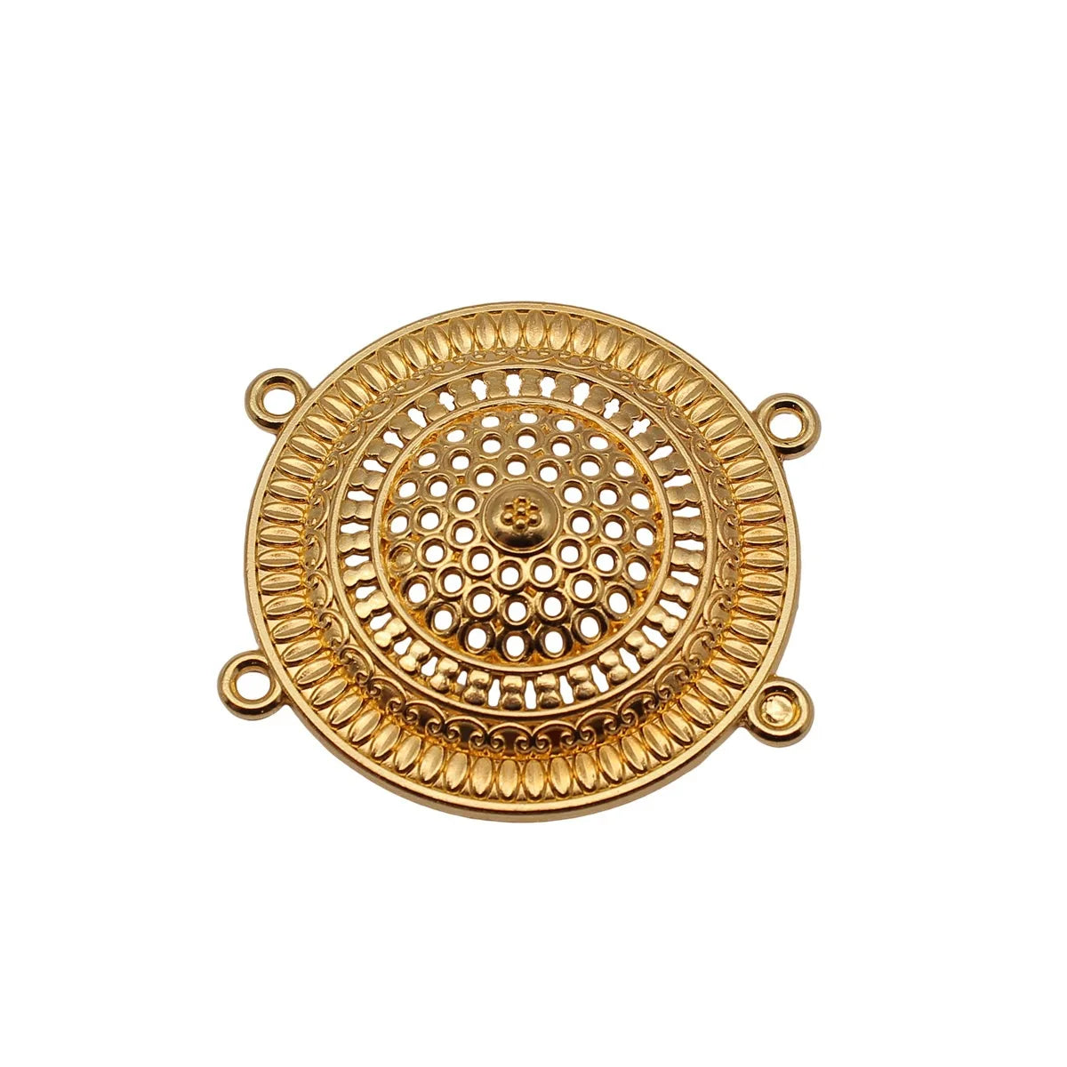 42x40mm 6.6g Multicolor Zinc Alloy Four Hole Body Chain Connector Charm for Waist Chain Headpiece