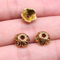 10x10x5mm 1.2g Multi Color Zinc Alloy Flower Bead Caps Spacer Findings for DIY Bracelet Necklace Making