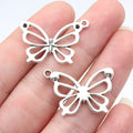 27x18mm 1.4g Antique Silver Zinc Alloy Butterfly Charm Pendant for DIY Necklace Bracelet Jewelry Making