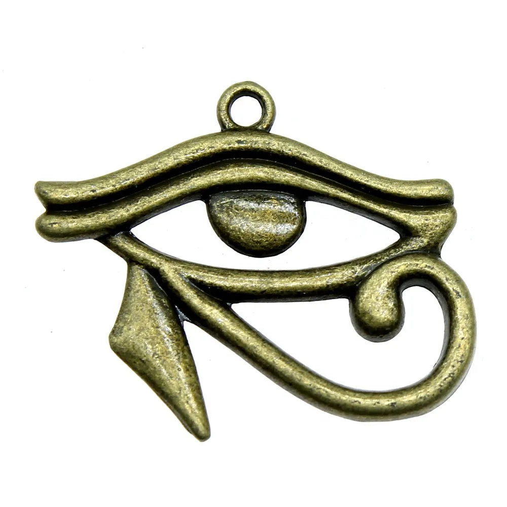 33x27mm 3.4g Multicolor Zinc Alloy Eye of Horus Charm Pendant for DIY Necklace Bracelet Making