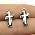 20x10mm 1g Antique silver zinc alloy Cross charm pendant for DIY bracelet necklace jewelry making