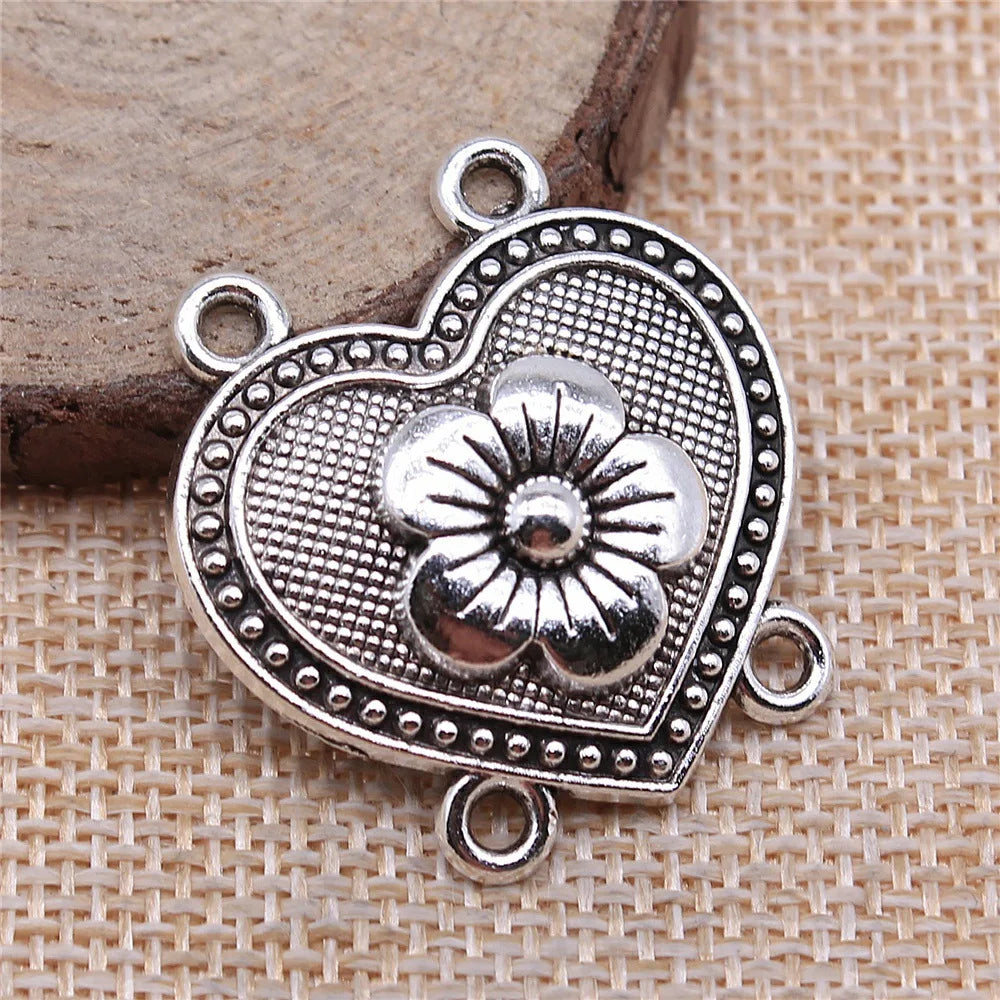 31x32mm 4g Multicolor Zinc Alloy Four Hole Body Chain Connector Charm for Forehead Chain Jewelry DIY