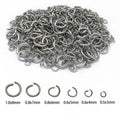 Stainless Steel Open Jump Rings C Rings Connector Findings for DIY Necklace Bracelet