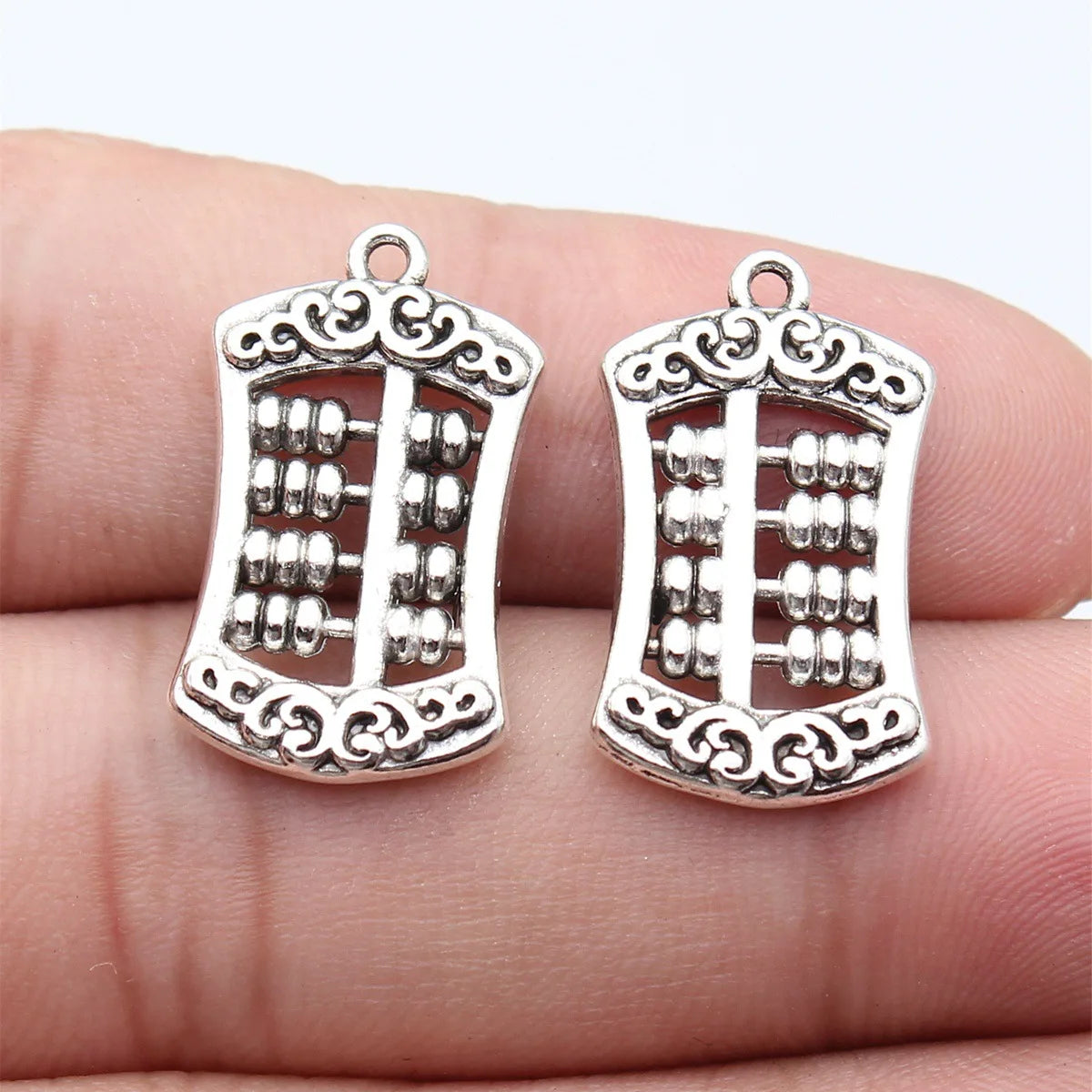 24x14mm 2.6g Multicolor Zinc Alloy Chinese Abacus Charm Pendant for DIY Bracelet Necklace Jewelry Making