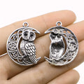 26x33mm 4.9g Multicolor Zinc Alloy Viking Owl Cat Charm Pendant for DIY Necklace Bracelet Jewelry Making