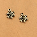 13MM Zinc Alloy Snowflake Charm Pendant for DIY Necklace Bracelet Jewelry Making