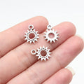 15x12mm 0.69g Multicolor Zinc Alloy Gear Charm Pendant for DIY Bracelet Necklace Jewelry Making