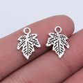 12x11mm 0.5g Antique Silver Zinc Alloy Leaf Charm Pendant for DIY Bracelet Necklace Jewelry Making