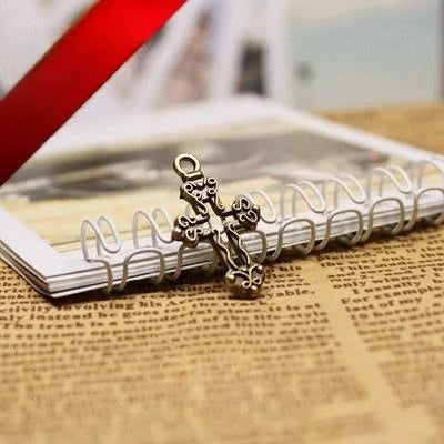 26x16MM Zinc Alloy Cross Hollow Charm Pendant for DIY Necklace Bracelet Jewelry Making