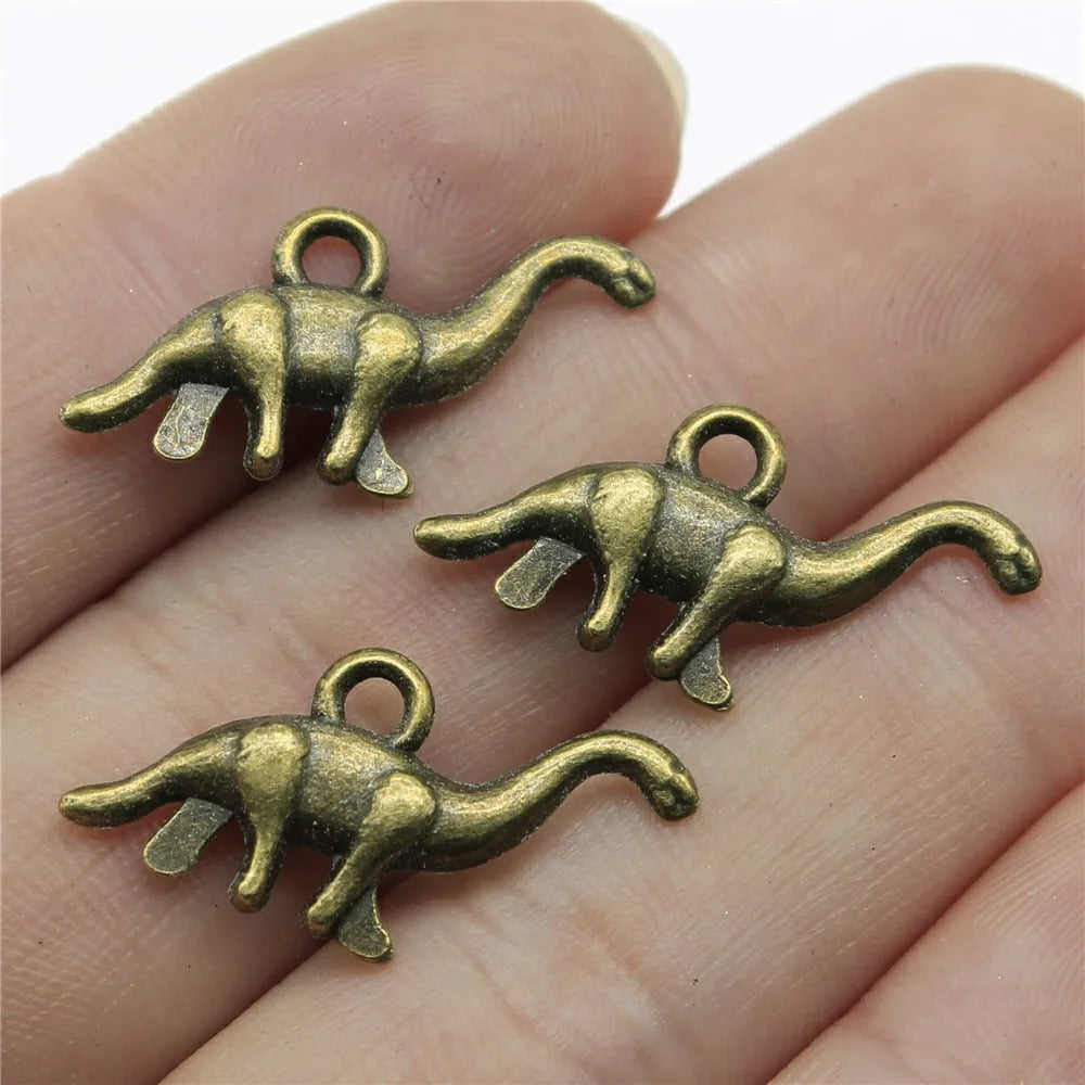 27x12mm 1.4g Multicolor Zinc Alloy Dinosaur Charm Pendant for DIY Necklace Bracelet Jewelry Making