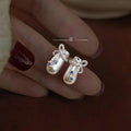 Original Design Magic Potion Bottle Geometric Copper Zircon Stud Earrings For Women