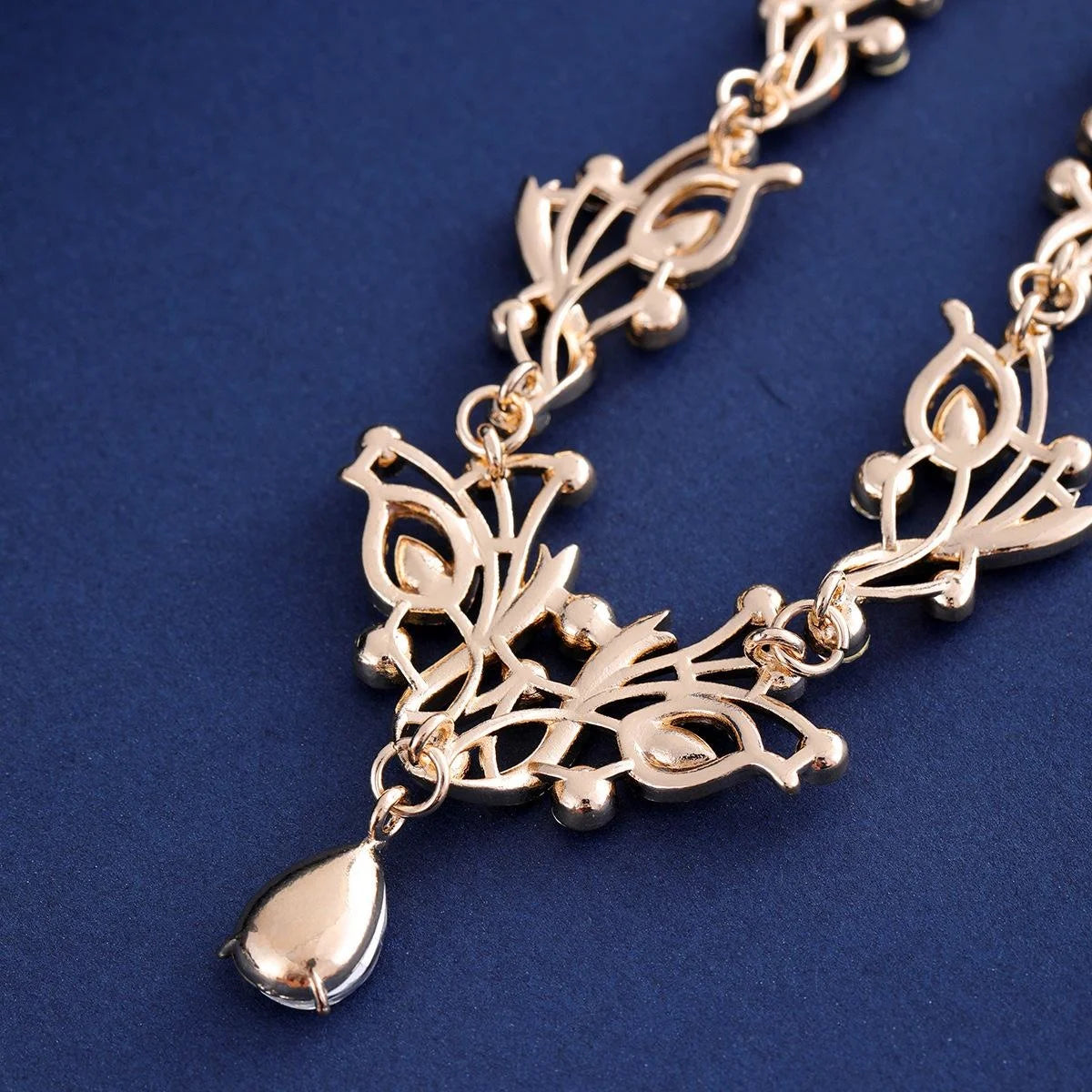 Luxury Bridal Rhinestone Crystal Necklace And Earrings Jewelry Set Elegant Wedding Banquet Party Jewelry Gift