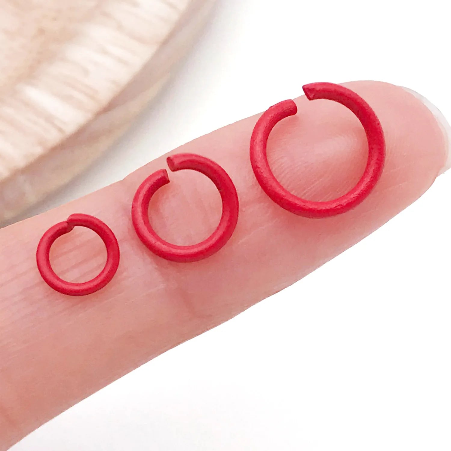 Candy Color Painted Iron Round Open Jump Rings C Rings for DIY Jewelry Connectors