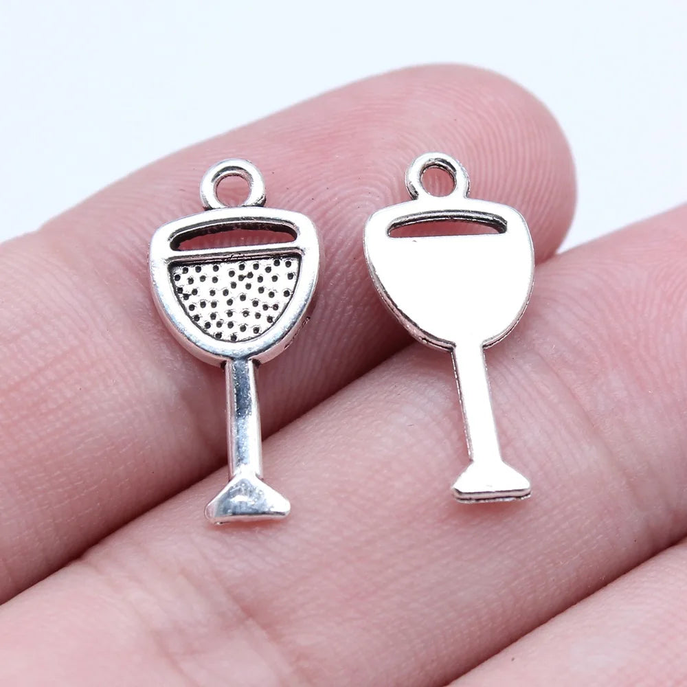 9x20mm 0.6g Zinc Alloy Charm Pendants for DIY Jewelry Accessories