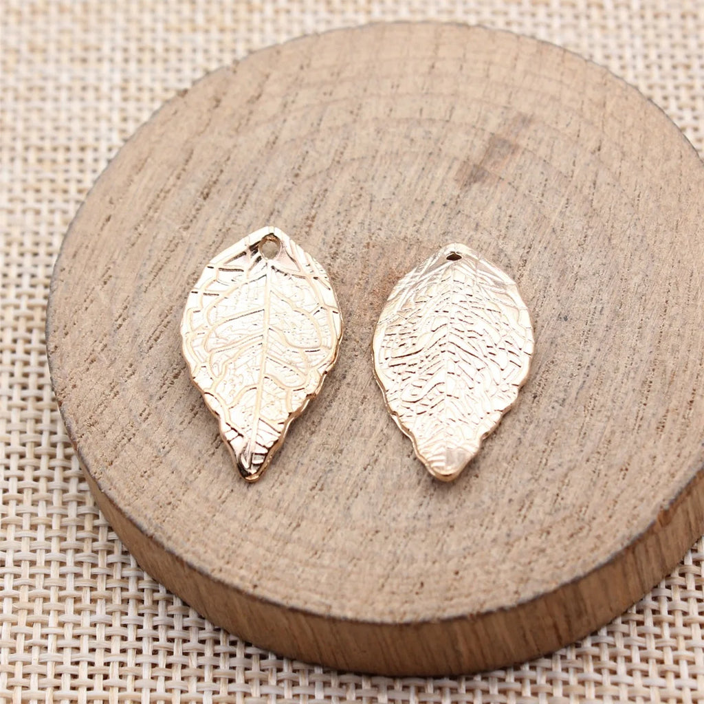 26x15mm 1.65g Multi Color Zinc Alloy Leaf Charm Pendant for DIY Bracelet Necklace Jewelry Making