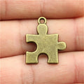 23x20mm 2g Zinc Alloy Puzzle Charm Pendant for DIY Necklace Bracelet Jewelry Accessories