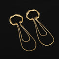 Elegant Irregular Hoop Chain Tassel Ear Cuff Alloy Stud & Clip On No Piercing Drop Earrings