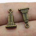 18x10mm 1.5g Multicolor Zinc Alloy Building Charm Pendant for DIY Necklace Bracelet Jewelry Making